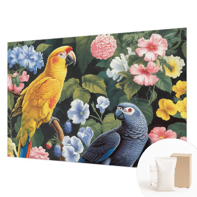 Fototapete mit Motiv exotischer Vögel