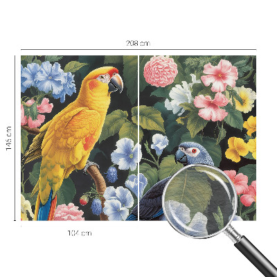 Fototapete mit Motiv exotischer Vögel