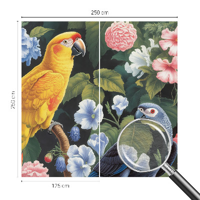 Fototapete mit Motiv exotischer Vögel