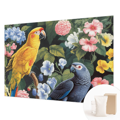 Fototapete mit Motiv exotischer Vögel