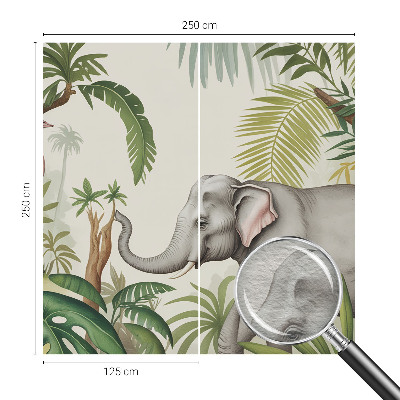 Dekorative Wand-Fototapete mit exotischer Szene