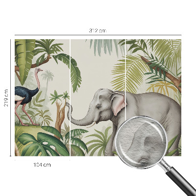 Dekorative Wand-Fototapete Exotische Szene