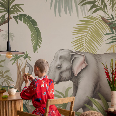 Dekorative Wand-Fototapete Exotische Szene