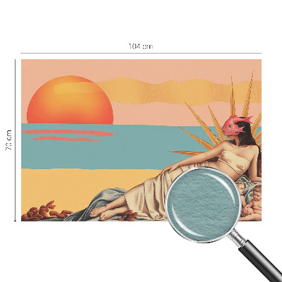 Fototapete fürs Wohnzimmer mit dem Motiv „Der Westen des Surrealismus“