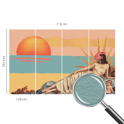 Fototapete fürs Wohnzimmer mit dem Motiv „Der Westen des Surrealismus“