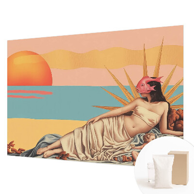 Fototapete fürs Wohnzimmer mit dem Motiv „Der Westen des Surrealismus“
