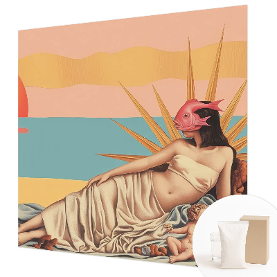 Fototapete fürs Wohnzimmer mit dem Motiv „Der Westen des Surrealismus“