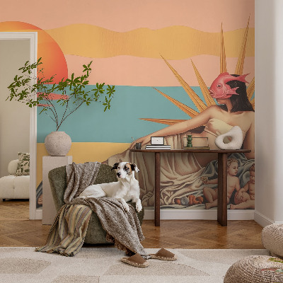 Fototapete fürs Wohnzimmer mit dem Motiv „Der Westen des Surrealismus“