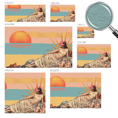 Fototapete fürs Wohnzimmer Der Westen des Surrealismus