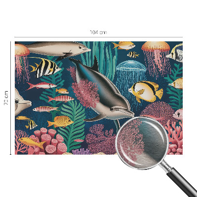 Fototapete aus Vlies mit Motiv der Unterwasserfauna