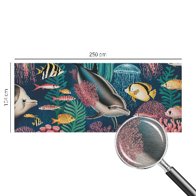 Fototapete aus Vlies mit Motiv der Unterwasserfauna