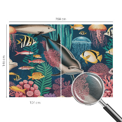Fototapete aus Vlies mit Motiv der Unterwasserfauna
