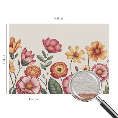 Motivtapete aus Vlies mit Blumenarrangement