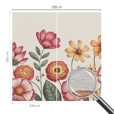 Motivtapete aus Vlies mit Blumenarrangement