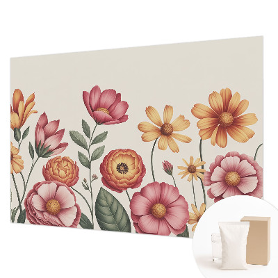 Motivtapete aus Vlies mit Blumenarrangement