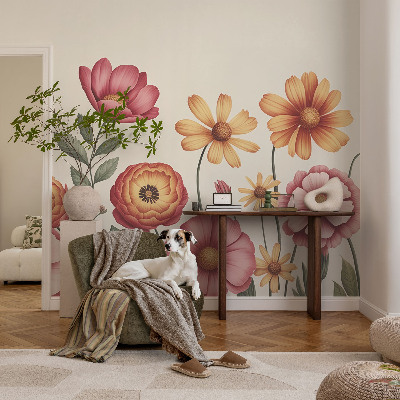 Motivtapete aus Vlies mit Blumenarrangement