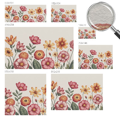 Motivtapete aus Vlies mit Blumenarrangement