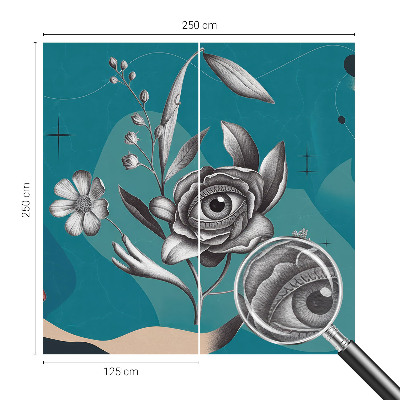 Vlies-Fototapete fürs Wohnzimmer Blütenauge