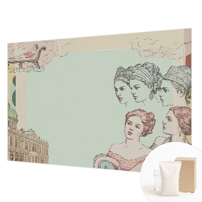 Vlies-Fototapete nach Maß mit klassischer Collage als Motiv