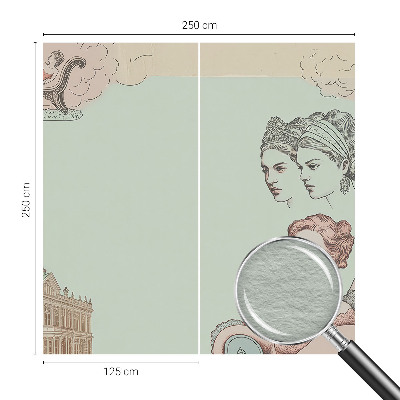 Vlies-Fototapete nach Maß mit klassischer Collage als Motiv