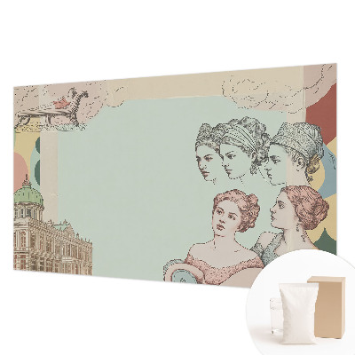 Vlies-Fototapete nach Maß mit klassischer Collage als Motiv