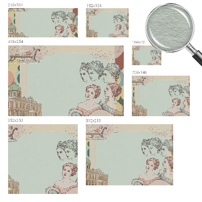 Vlies-Fototapete nach Maß mit klassischer Collage als Motiv