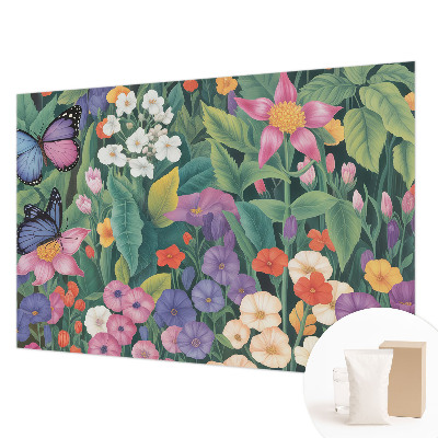 Vlies-Fototapete fürs Kinderzimmer mit blumigem Motiv