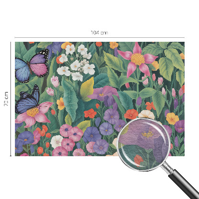 Vlies-Fototapete fürs Kinderzimmer mit blumigem Motiv