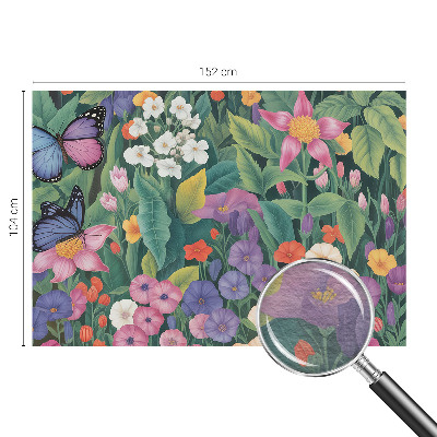 Vlies-Fototapete fürs Kinderzimmer mit blumigem Motiv