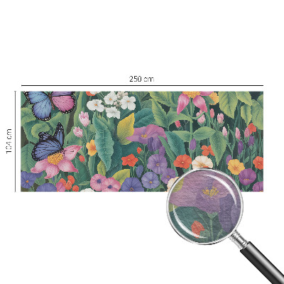 Vlies-Fototapete fürs Kinderzimmer mit blumigem Motiv