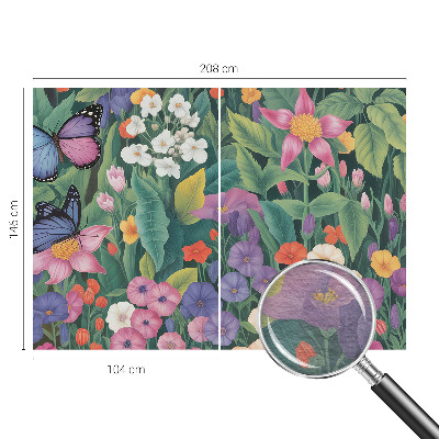 Vlies-Fototapete fürs Kinderzimmer mit blumigem Motiv