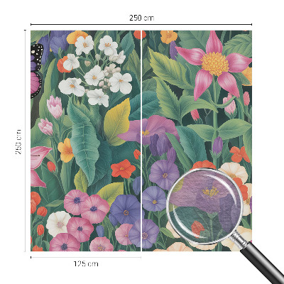 Vlies-Fototapete fürs Kinderzimmer mit blumigem Motiv