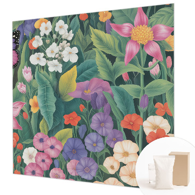Vlies-Fototapete fürs Kinderzimmer mit blumigem Motiv