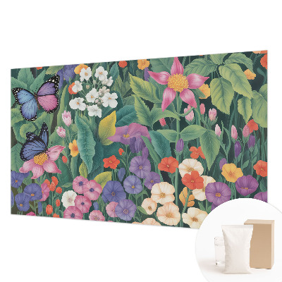 Vlies-Fototapete fürs Kinderzimmer mit blumigem Motiv