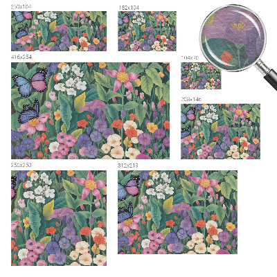 Vlies-Fototapete fürs Kinderzimmer mit blumigem Motiv