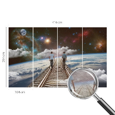 Vliestapete fürs Wohnzimmer Weltraumreise