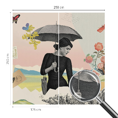 Vliestapete fürs Schlafzimmer Romantische Collage