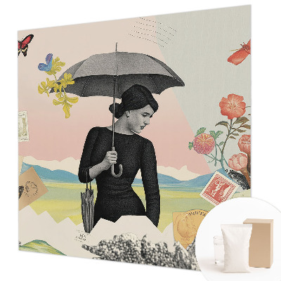 Vliestapete fürs Schlafzimmer Romantische Collage