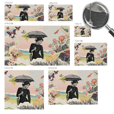 Vliestapete fürs Schlafzimmer Romantische Collage