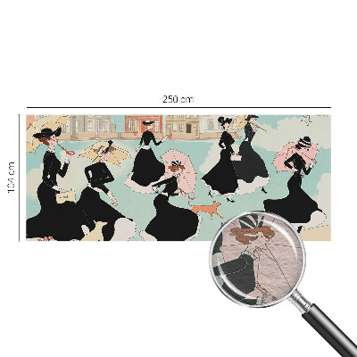 Bedruckte Vlies-Fototapete Frauen gehen