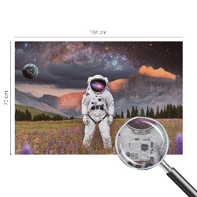Motivtapete mit einer Darstellung einer kosmischen Landschaft