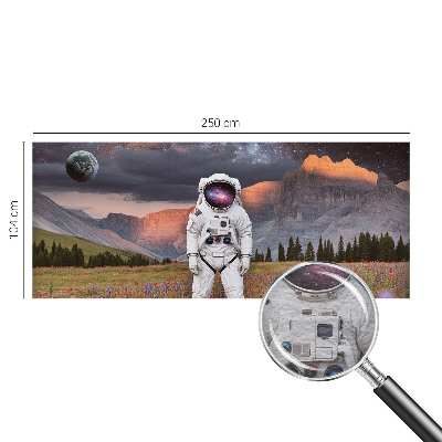 Motivtapete mit einer Darstellung einer kosmischen Landschaft
