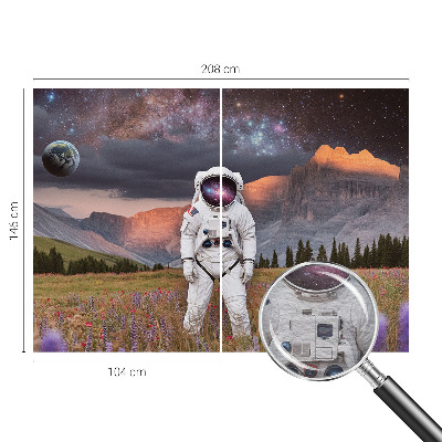 Motivtapete mit einer Darstellung einer kosmischen Landschaft