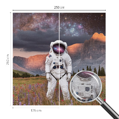 Motivtapete mit einer Darstellung einer kosmischen Landschaft