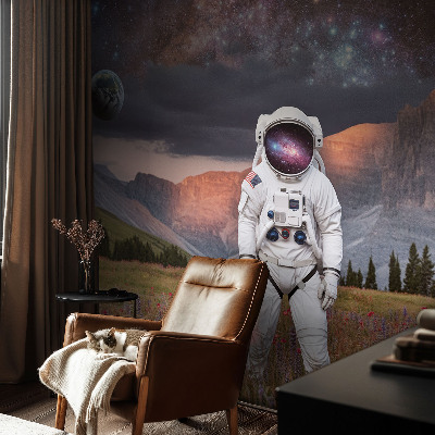 Motivtapete mit einer Darstellung einer kosmischen Landschaft