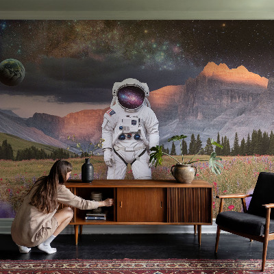 Motivtapete mit einer Darstellung einer kosmischen Landschaft