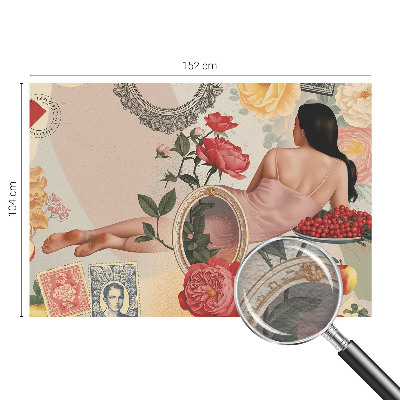 Dekorative Wand-Fototapete mit floralem Motiv