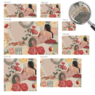 Dekorative Wand-Fototapete Florale Eleganz