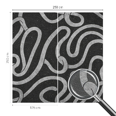 Fototapete fürs Schlafzimmer Verdrehte Formen