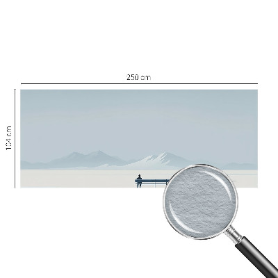Vlies-Fototapete fürs Wohnzimmer mit einem minimalistischen Landschaftsdesign